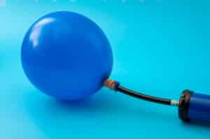 inflation of baloon